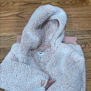 PINK brand Sherpa onesie